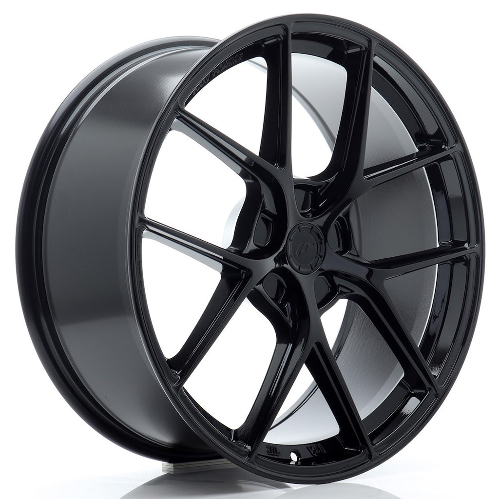 Cerchio in Lega JAPAN RACING SL01 20x8,5 ET20-45 5H con foratura su misura Gloss Black
