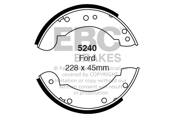 Ganasce freno EBC posteriori per MG R V8