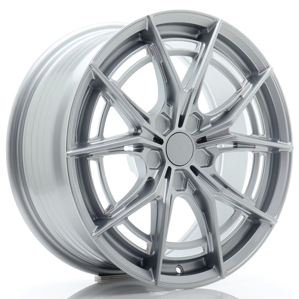 Cerchio in Lega JAPAN RACING JR50 18x8 ET25-45 5H con foratura su misura Hyper Silver