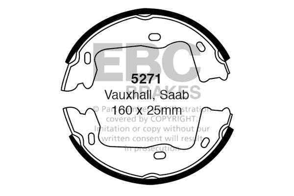 Ganasce freno EBC posteriori per Opel Kadett