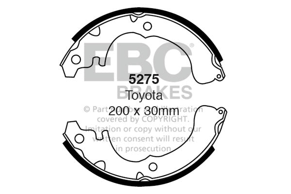 Ganasce freno EBC posteriori per Toyota Corsa