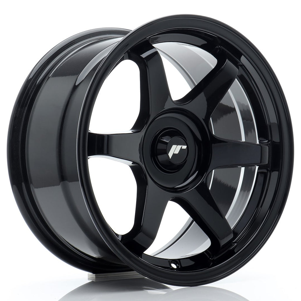 Cerchio in Lega JAPAN RACING JR3 16x8 ET25 con foratura su misura Gloss Black