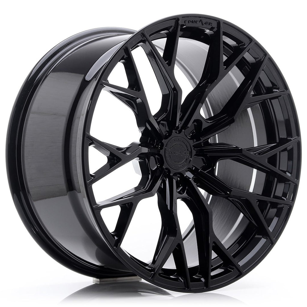 Cerchio in Lega CONCAVER CVR1 20x12 ET32-60 con foratura su misura Platinum Black