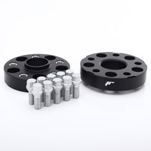 Carica l'immagine nel visualizzatore di Gallery, Coppia Distanziali Ruota Japan Racing JRWA2 40mm 5x120 CB 72,6 Neri (M14x1,25)