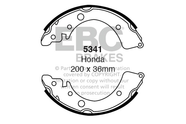 Ganasce freno EBC posteriori per Honda Accord CH