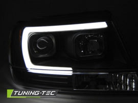 Fari Anteriori CHRYSLER JEEP GRAND CHEROKEE 99-05.05 TUBE LIGHT BLACK