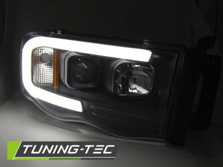 Fari Anteriori DODGE RAM 02-06 TUBE LIGHT BLACK