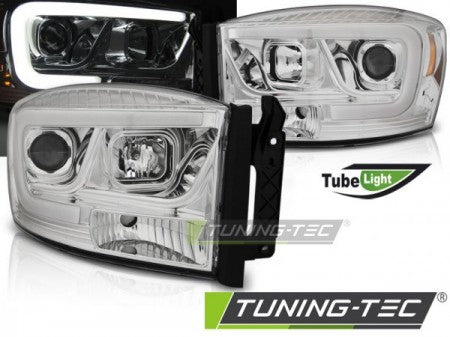 Fari Anteriori DODGE RAM 06-08 TUBE LIGHT CHROME