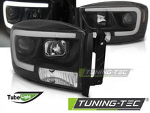 Carica l&#39;immagine nel visualizzatore di Gallery, Fari Anteriori DODGE RAM 06-08 TUBE LIGHT BLACK