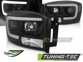 Fari Anteriori DODGE RAM 06-08 TUBE LIGHT BLACK