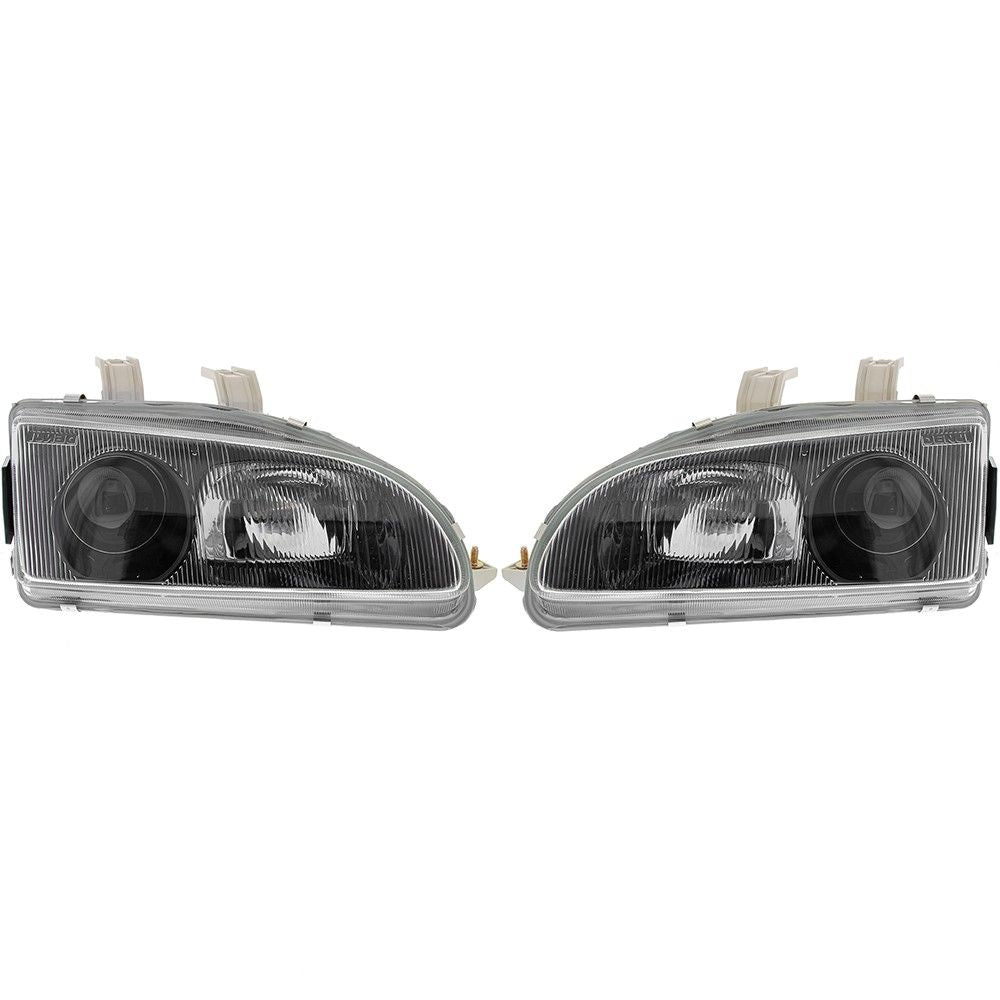 Fari anteriori Denji interno nero Honda Civic Mk5 EG EH EJ