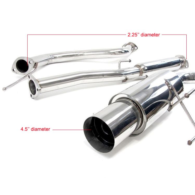 Scarico Cat-Back SK-Import Honda Civic EG Del Sol EG EH 61 mm - foto 2