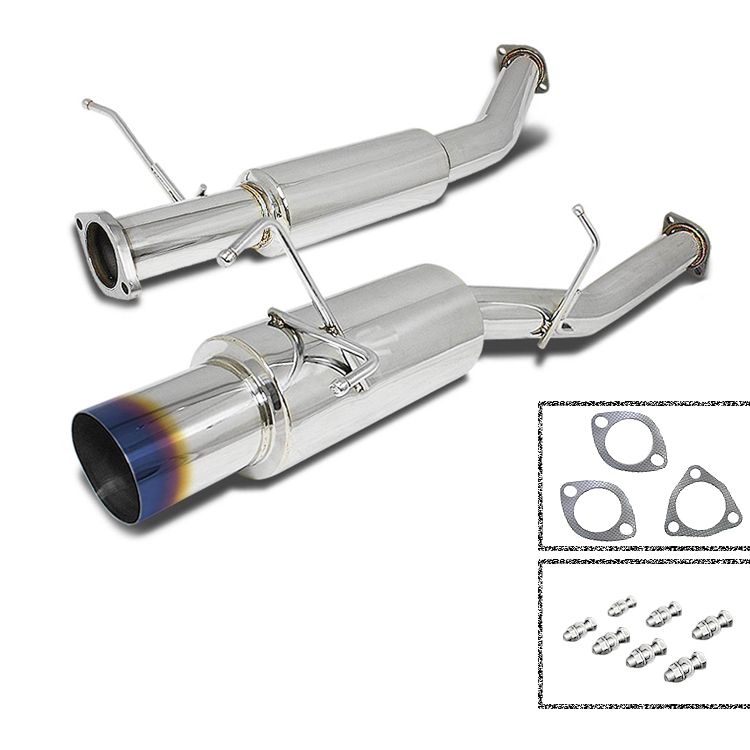 Scarico Cat-Back SK-Import Nissan 200SX S13 Terminale Titanio 76 mm