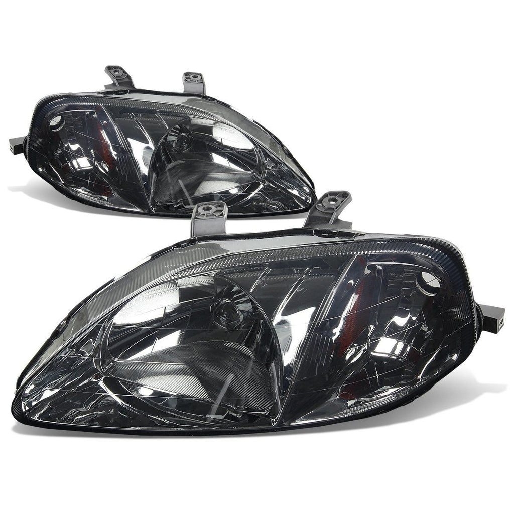 Fari Anteriori Frecce Ambrate SK-Import Cromati Lente Fumé Honda Civic EK EJ Facelift Phase 2