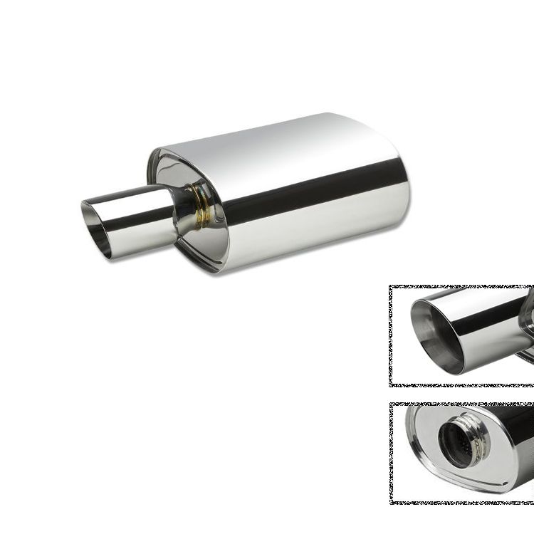 Terminale di Scarico Universale Ovale SK-Import 89mm Inox