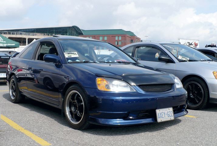 Deflettori per Insetti JDM Style SK-Import Fumé Honda Civic EM