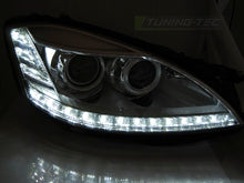 Carica l'immagine nel visualizzatore di Gallery, Fari Anteriori Cromati Xenon Daylight per Mercedes Classe S (W221) 2005-2009