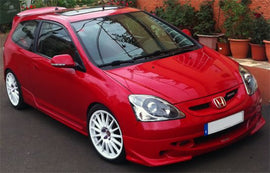 Lip Paraurti Anteriore Mugen Style V2 SK-Import Vetroresina Honda Civic EP Facelift