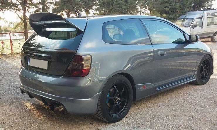 Lip Paraurti Posteriore Type R Style SK-Import Honda Civic EP Vetroresina