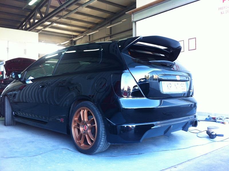 Lip Paraurti Posteriore Type R Style SK-Import Honda Civic EP Vetroresina - foto 2