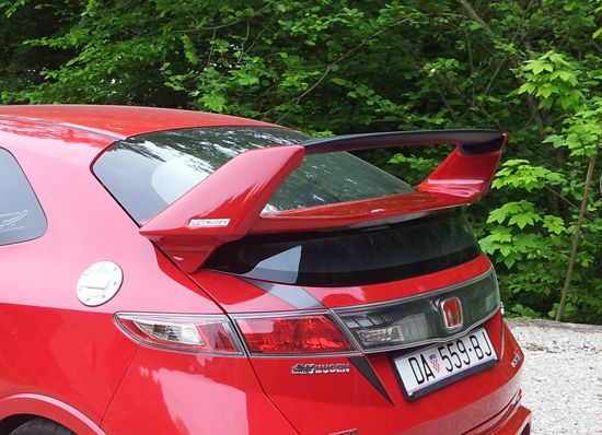 Spoiler Posteriore Mugen Style Regolabile 2 Livelli SK-Import Honda Civic FN FK Vetroresina - foto 4