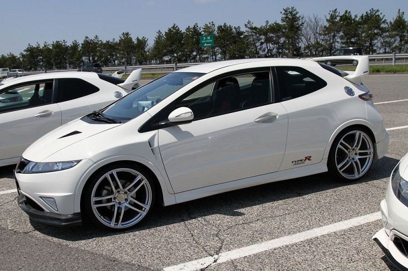 Spoiler Posteriore Mugen Style Regolabile 2 Livelli SK-Import Honda Civic FN FK Vetroresina - foto 5