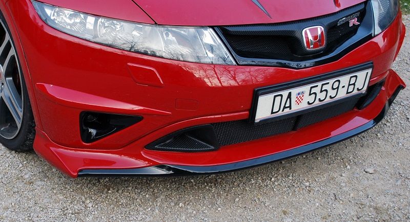 Cover Fendinebbia Mugen Style SK-Import Vetroresina Honda Civic FN FK - foto 3