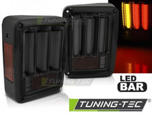 Carica l&#39;immagine nel visualizzatore di Gallery, Fanali Posteriori CHRYSLER JEEP WRANGLER JK 07-18 LED BAR SMOKE BLACK