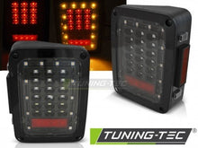 Carica l&#39;immagine nel visualizzatore di Gallery, Fanali Posteriori CHRYSLER JEEP WRANGLER JK 07-18 LED BLACK