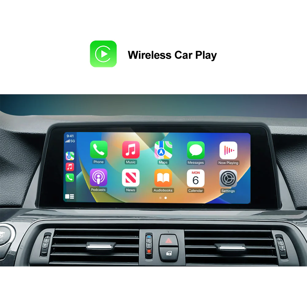 Android Carplay 10.25" 12.0 8G+128G Qualcomm 8 core IPS Car Smart Navigation Core Radio BMW Serie 5 F10 F11 F18 Original CIC NBT System