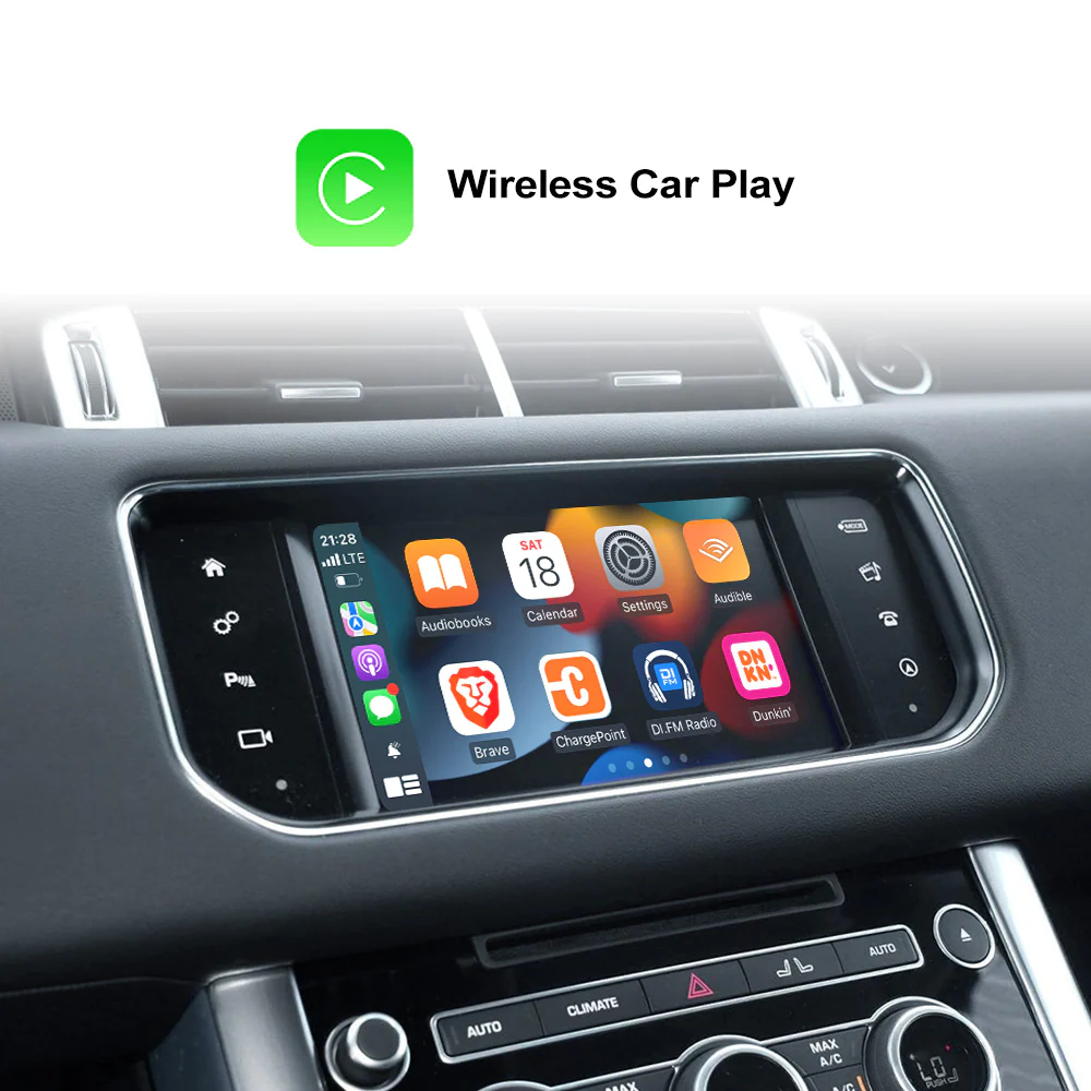 Wireless Carplay OEM Adapter Dongle Interface Module Box Land Rover Range Rover Sport Evoque Vogue Discovery 4 Jaguar XE XF Android Auto Mirror