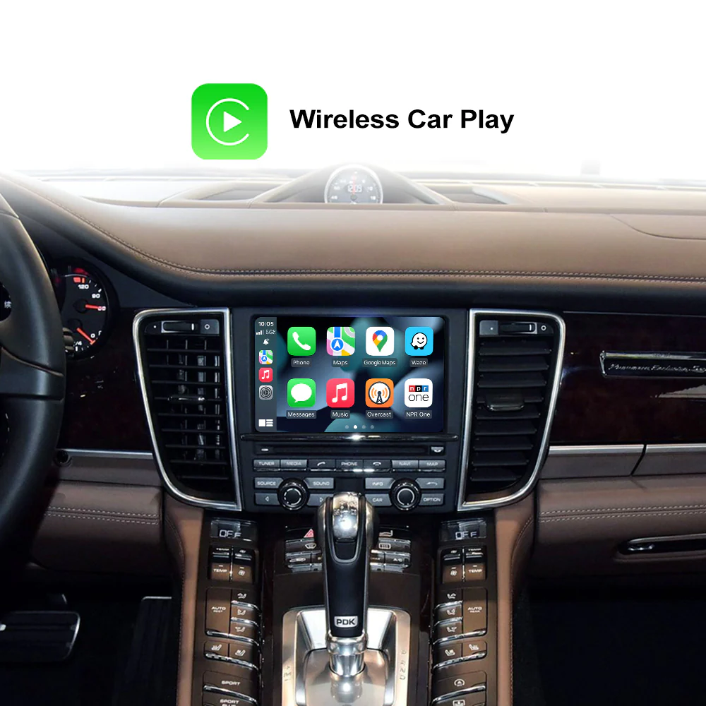 Wireless CarPlay Android Auto MMI Interface Adapter Prime Retrofit Kit Porsche 911 Bosxter Cayman Macan Cayenne Panamera PCM3.1 PCM4.0