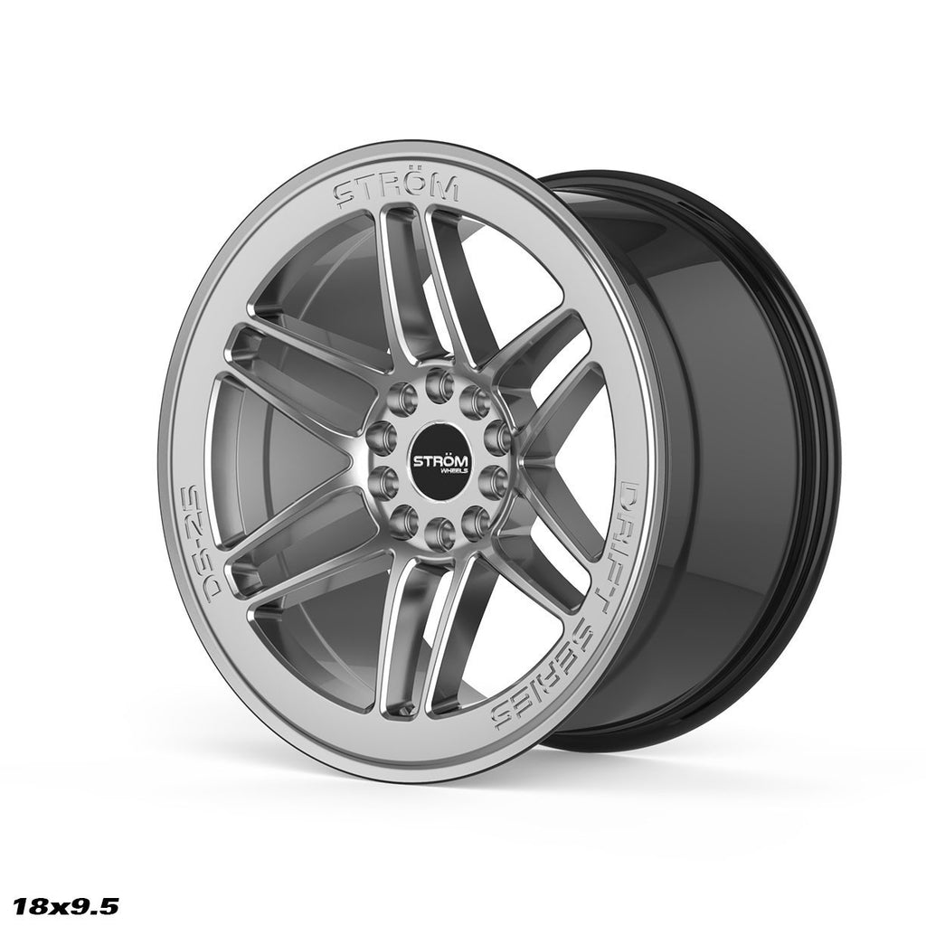 Cerchio in lega Ström DS-25 18x9.5 5x114.3/5x120 ET35 Hyper Black