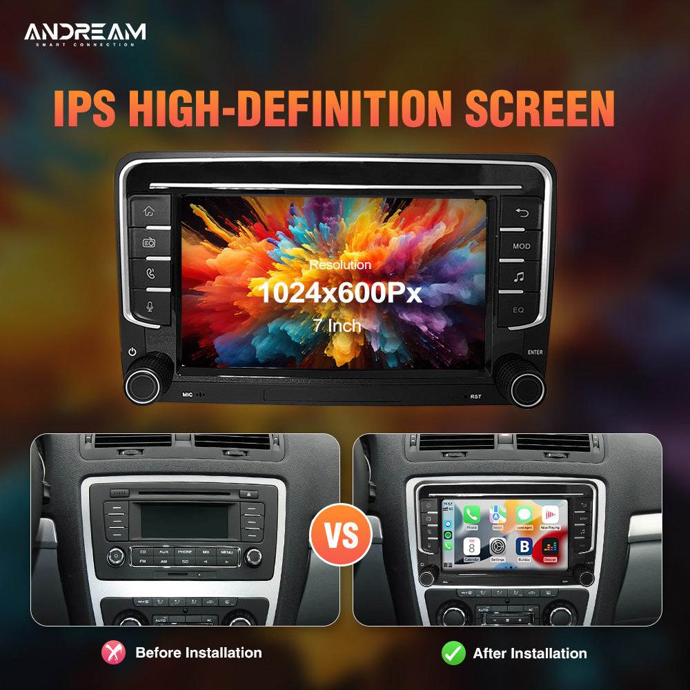 Schermo CarPlay 7 pollici Volkswagen SEAT Skoda 7