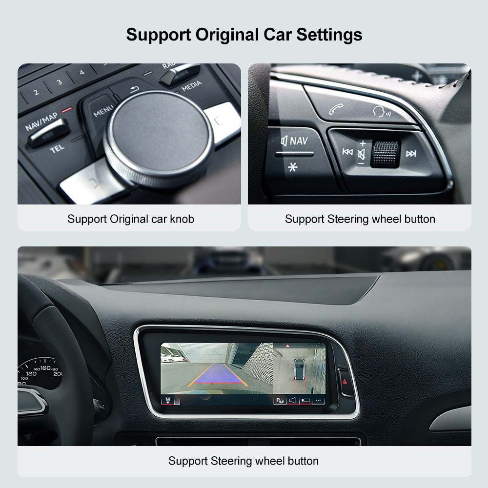 Monitor 8.8 pollici Carplay Android Auto Interface per Audi A4 A5 S4 S5 RS4 RS5 Q5 2009-2018 Upgrade Car Radio GPS Navi Multimedia DVD Linux Screen