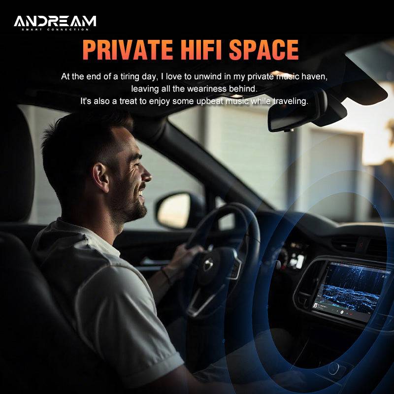 Andream Android 14.0 Schermo Auto 2K DTS DSP Amplificatore Digitale Fibra Ottica Carplay