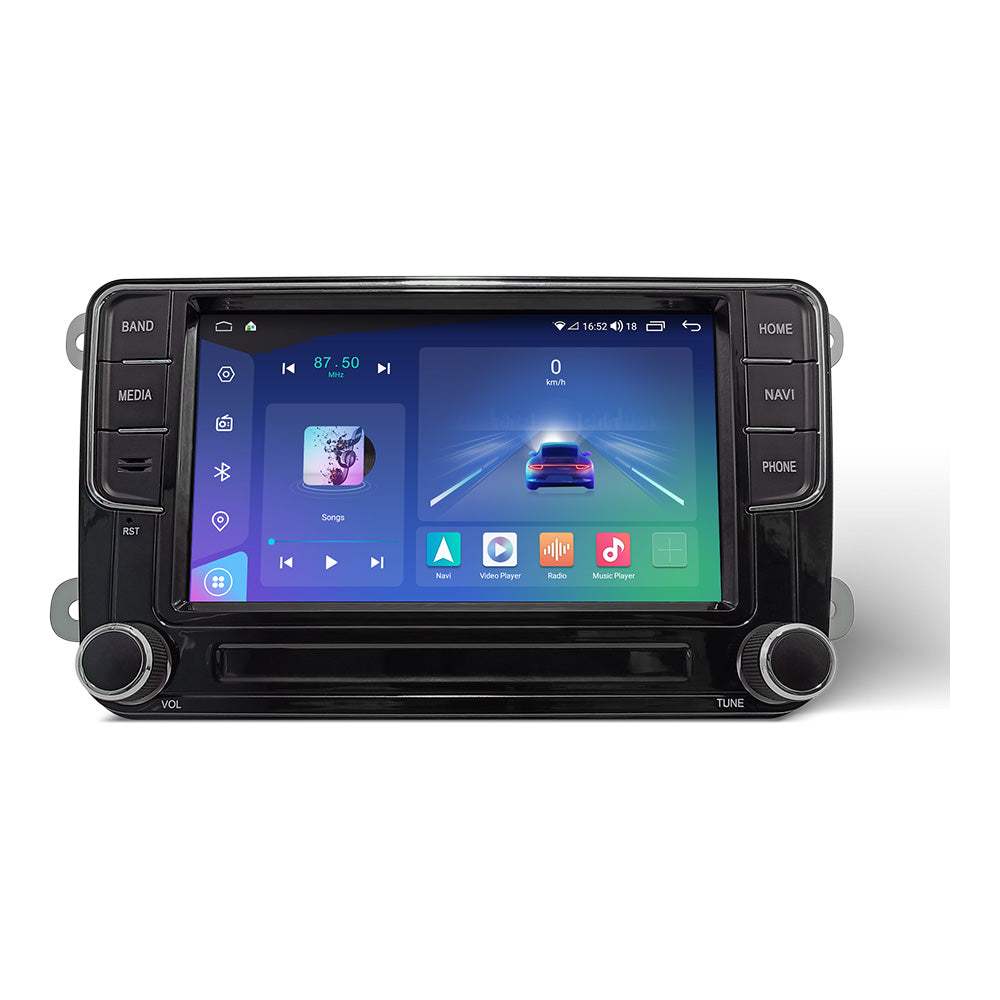 Andream Autoradio 7 Pollici Android 13 GPS CarPlay Auto per VW Skoda