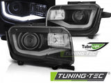 Fari Anteriori CHEVROLET CAMARO 09-13 TUBE LIGHT BLACK
