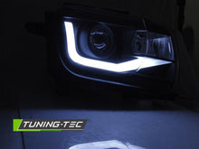 Carica l&#39;immagine nel visualizzatore di Gallery, Fari Anteriori CHEVROLET CAMARO 09-13 TUBE LIGHT BLACK