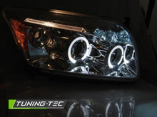 Carica l&#39;immagine nel visualizzatore di Gallery, Fari Anteriori DODGE CALIBER 06-12 ANGEL EYES CHROME