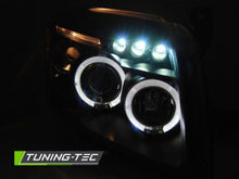 Carica l&#39;immagine nel visualizzatore di Gallery, Fari Anteriori DODGE CALIBER 06-12 ANGEL EYES BLACK