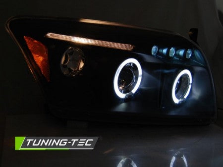 Fari Anteriori DODGE CALIBER 06-12 ANGEL EYES BLACK