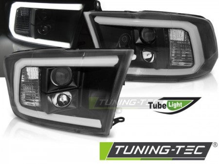 Fari Anteriori DODGE RAM 09-18 TUBE LIGHT BLACK
