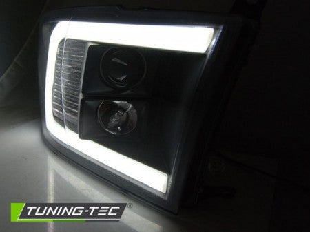 Fari Anteriori DODGE RAM 09-18 TUBE LIGHT BLACK