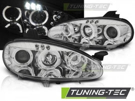 Fari Anteriori MAZDA MX5 01-05 ANGEL EYES CHROME