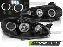 Carica l&#39;immagine nel visualizzatore di Gallery, Fari Anteriori MAZDA MX5 01-05 ANGEL EYES BLACK