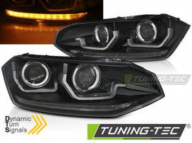 Fari Anteriori VW POLO 6R 6C MK5I 2G 17-21 Sequenziali LED BLACK