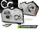 Fari Anteriori CHRYSLER JEEP GRAND CHEROKEE 05-08 CHROME TUBE LIGHT