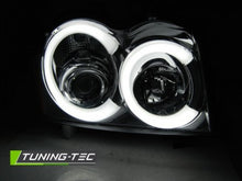 Carica l&#39;immagine nel visualizzatore di Gallery, Fari Anteriori CHRYSLER JEEP GRAND CHEROKEE 05-08 CHROME TUBE LIGHT