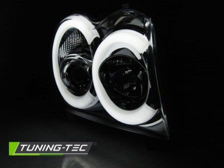 Fari Anteriori CHRYSLER JEEP GRAND CHEROKEE 05-08 CHROME TUBE LIGHT